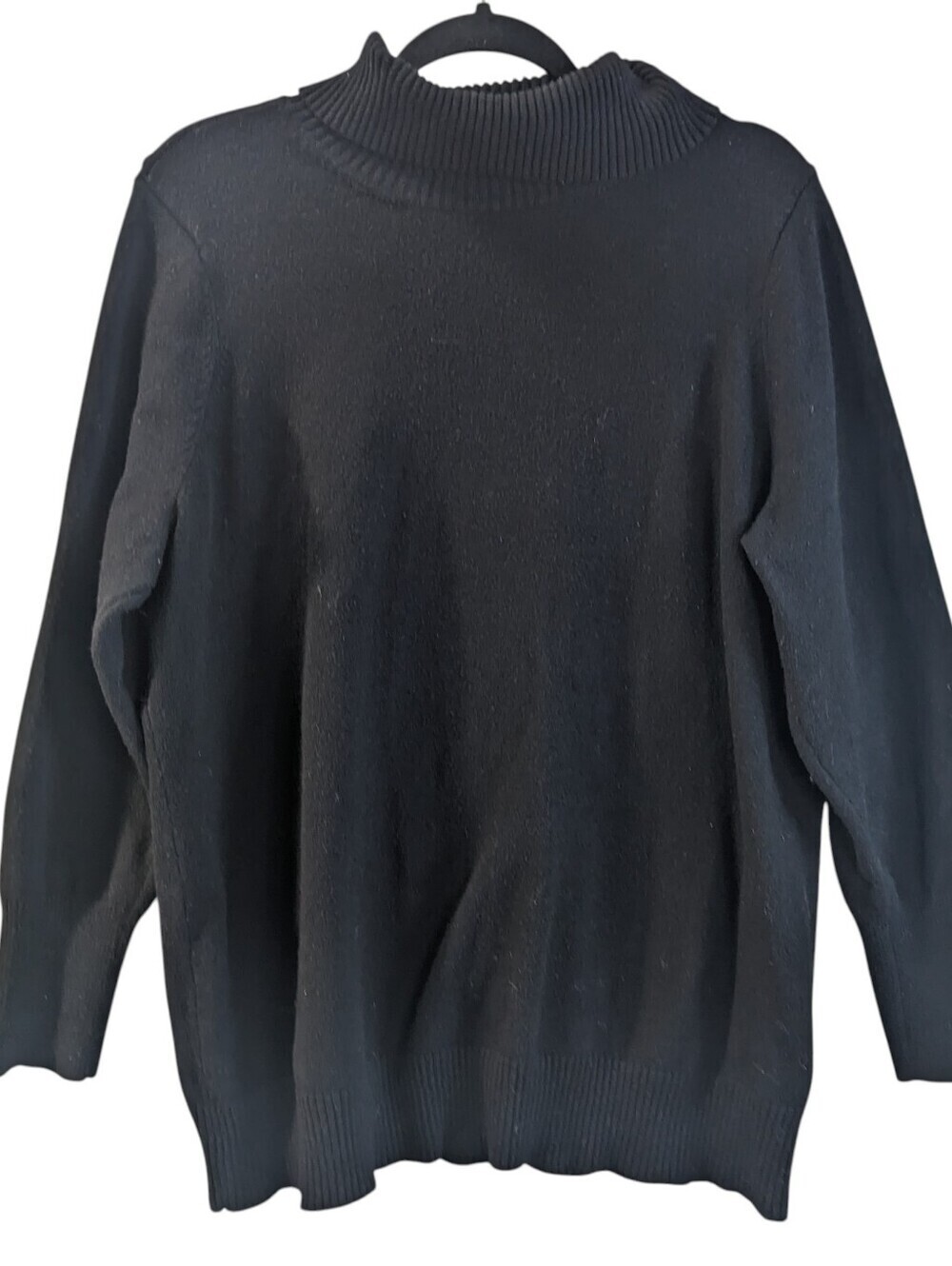 Torrid Black Mock Neck Sweater Minimalist Casual Cottage core Size 3x